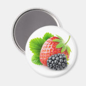 Aimant Fraise et mûre (Recto/Verso)