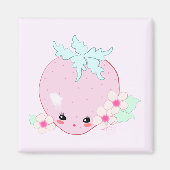 Aimant Fraise Kawaii (Devant)