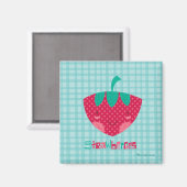 Aimant Fraise mignonne (Recto/Verso)