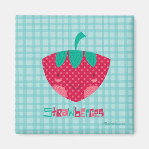 Aimant Fraise mignonne