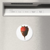 Aimant Fraise trempée au chocolat (In Situ (Lave-vaisselle))
