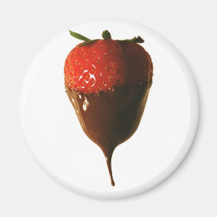 Aimant Fraise trempée au chocolat
