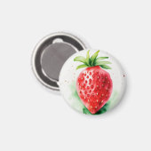 Aimant Fraise vive (Recto/Verso)