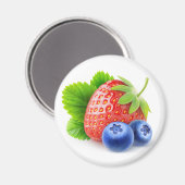 Aimant Fraises et bleuets (Recto/Verso)