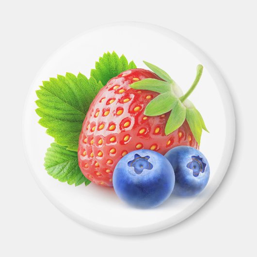Aimant Fraises et bleuets (Devant)