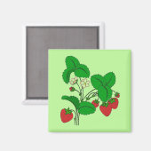 Aimant Fraises pour le petit-déjeuner (Recto/Verso)