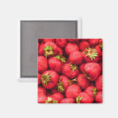 Aimant Fraises Rouge délicieuse fraise (Recto/Verso)