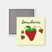 Aimant Fraises Sur Les Vignes (Recto/Verso)