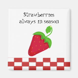 Aimant Fraises toujours en saison