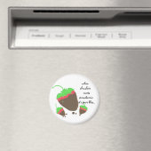 Aimant Fraises trempées dans le chocolat (In Situ (Lave-vaisselle))
