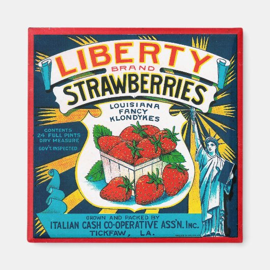 Aimant Framboises Liberty (Devant)