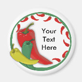 Aimant Frame circulaire du groupe Chili Pepper3 (Devant)