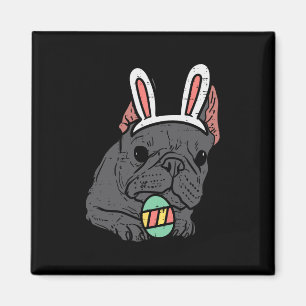 Aimant Français Buldog Bunny mignon Français Chien Hommes
