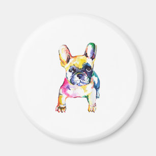 Aimant Français Bulldog Aquarelle Dessin À La Main Pour A