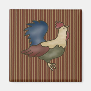 Aimant français de réfrigérateur de vin de coq