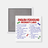 Aimant FRANÇAIS FOXHOUND, propriété Lois 2 (Recto/Verso)