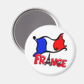 Aimant France avec les produits du pavillon (Recto/Verso)