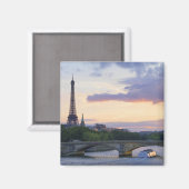 Aimant France, Paris, bateau-tour sur la Seine, Eiffel (Recto/Verso)