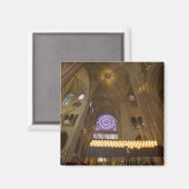 Aimant France, Paris. Intérieur de la cathédrale Notre-Da (Recto/Verso)