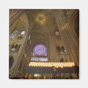 Aimant France, Paris. Intérieur de la cathédrale Notre-Da