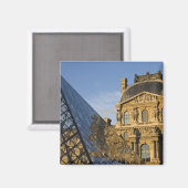 Aimant France, Paris, Musée du Louvre et la Pyramide, (Recto/Verso)