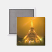 Aimant France, Paris. Tour Eiffel illuminée à 3 (Recto/Verso)