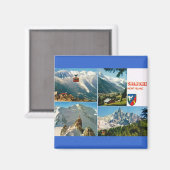 Aimant France vintage, Chamonix, Mont Blanc (Recto/Verso)