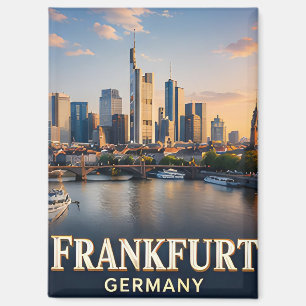 Aimant ✈️ Francfort Allemagne Cadeau de voyage 🌆