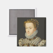 Aimant Francois Clouet - Elisabeth d'Autriche (Recto/Verso)