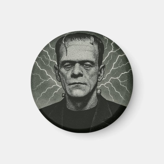 Aimant Frankenstein Electricity Art (Devant)