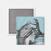 Aimant Franz Liszt Esquisse unique de Maurice Sand 1837 (Recto/Verso)