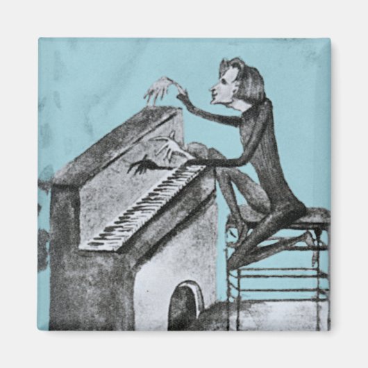 Aimant Franz Liszt Esquisse unique de Maurice Sand 1837 (Devant)