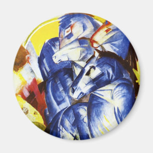 Aimant Franz Marc la tour de l'aimant bleu de chevaux