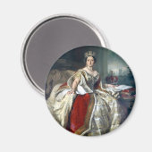 Aimant Franz Winterhalter Portrait Queen Victoria (Recto/Verso)