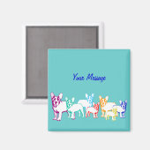 Aimant Französische Bulldoggen Geschenke (Recto/Verso)