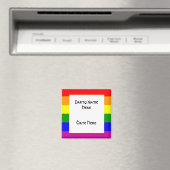 Aimant Frappe arc-en-ciel personnalisée Faveurs (In Situ (Lave-vaisselle))