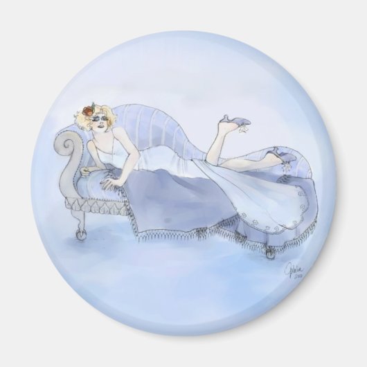 Aimant Frappe en bleu (Devant)