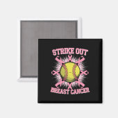 Aimant Frapper le cancer du sein Softll Fight Awareness M (Recto/Verso)