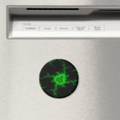Aimant Frappes de foudre verte Alien en Pitch noir (In Situ (Lave-vaisselle))