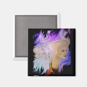 Aimant Frau mit Pferd (Recto/Verso)