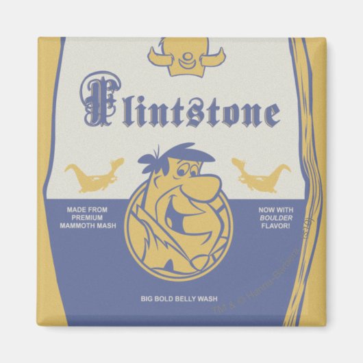 Aimant Fred Flintston Big Bold Belly Laver (Devant)