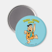 Aimant Fred Flintstone Yabba-Dabba Doo ! (Recto/Verso)