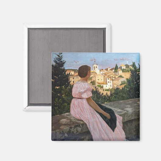 Aimant Frederic Bazille - La robe rose (Recto/Verso)