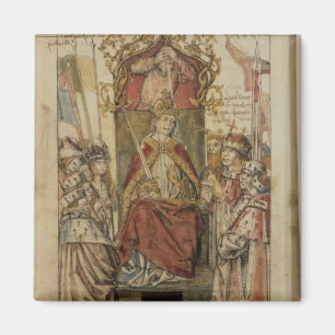 Aimant Frederick III entouré par prince Electors