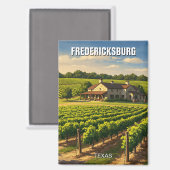 Aimant Fredericksburg Texas Travel (Recto/Verso)