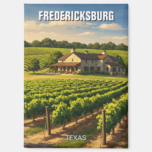 Aimant Fredericksburg Texas Travel (Recto)