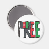 Aimant Free Afghanistan (Recto/Verso)