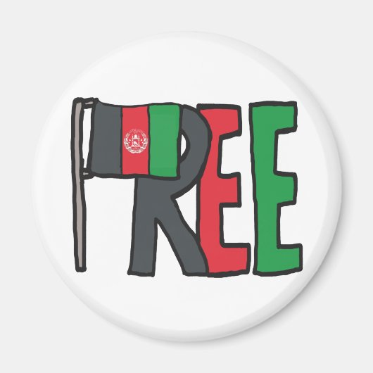 Aimant Free Afghanistan (Devant)