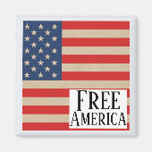 Aimant Free America (Devant)