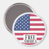 Aimant Free America (Recto/Verso)